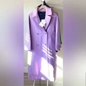【美品】ZARA MANTECO ラベンダー薄紫 ダブルブレストコート Zara | Jackets & Coats | Zara Long Wool Purple Lavender